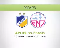 APOEL Enosis betting prediction (15 December 2024)