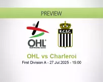 OHL Charleroi betting prediction (27 July 2025)
