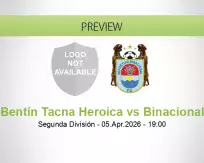 Bentín Tacna Heroica vs Binacional
