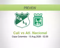 Cali vs Atl. Nacional