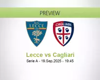 Lecce Cagliari betting prediction (19 September 2025)