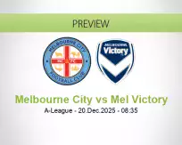 Melbourne City Mel Victory betting prediction (20 December 2025)