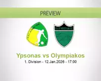 Ypsonas Olympiakos betting prediction (12 January 2026)