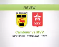 Cambuur MVV betting prediction (09 May 2025)