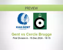 Gent Cercle Brugge betting prediction (15 December 2024)