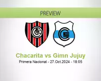 Chacarita Gimn Jujuy betting prediction (27 October 2024)