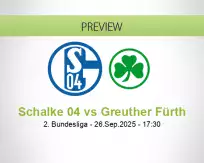 Schalke 04 Greuther Fürth betting prediction (26 September 2025)