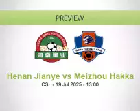 Henan Jianye Meizhou Hakka betting prediction (19 July 2025)