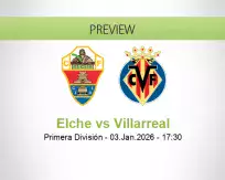 Elche Villarreal betting prediction (03 January 2026)