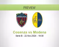 Cosenza Modena betting prediction (23 November 2024)