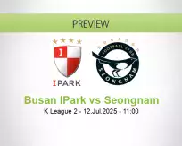 Busan IPark Seongnam betting prediction (12 July 2025)