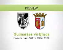 Guimarães Braga betting prediction (16 February 2025)