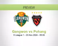 Gangwon Pohang betting prediction (23 November 2024)