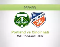 Portland Cincinnati betting prediction (17 August 2025)