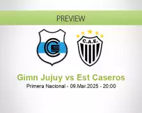 Gimn Jujuy Est Caseros betting prediction (09 March 2025)