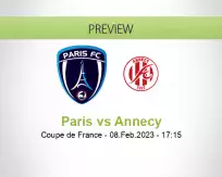 Paris Annecy betting prediction (08 February 2023)