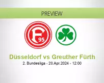 Düsseldorf Greuther Fürth betting prediction (20 April 2024)