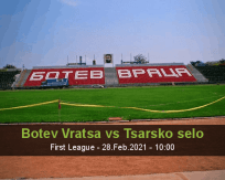 Botev Vratsa Tsarsko selo betting prediction (28 February 2021)