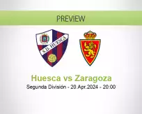 Huesca Zaragoza betting prediction (20 April 2024)