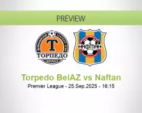 Torpedo BelAZ Naftan betting prediction (25 September 2025)
