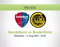 Sandefjord Bodø/Glimt betting prediction (31 August 2025)