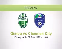 Gimpo Cheonan City betting prediction (07 September 2025)