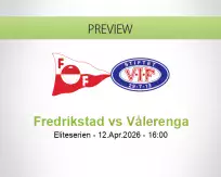 Fredrikstad Vålerenga betting prediction (12 April 2026)