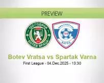 Botev Vratsa vs Spartak Varna