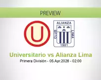 Universitario Alianza Lima betting prediction (05 April 2026)