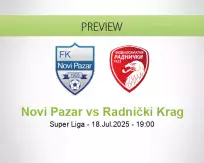 Novi Pazar Radnički Krag betting prediction (18 July 2025)