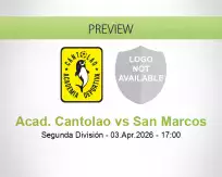 Acad. Cantolao San Marcos betting prediction (03 April 2026)
