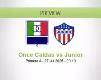 Once Caldas Junior betting prediction (27 July 2025)