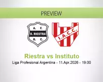 Riestra Instituto betting prediction (11 April 2026)