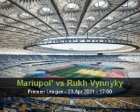 Mariupol' Rukh Vynnyky betting prediction (23 April 2021)