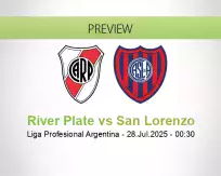 River Plate San Lorenzo betting prediction (28 July 2025)