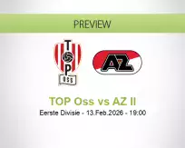 TOP Oss AZ II betting prediction (13 February 2026)