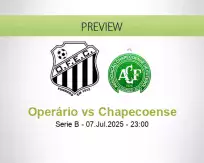 Operário Chapecoense betting prediction (08 July 2025)