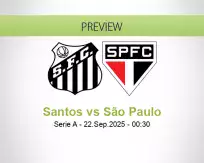 Santos São Paulo betting prediction (22 September 2025)