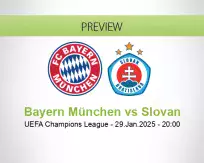 Bayern München Slovan betting prediction (30 January 2025)