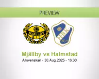 Mjällby Halmstad betting prediction (30 August 2025)