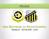 São Bernardo Novorizontino betting prediction (07 February 2025)