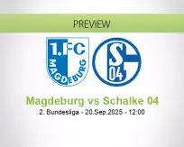 Magdeburg Schalke 04 betting prediction (20 September 2025)