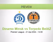 Dinamo Minsk Torpedo BelAZ betting prediction (21 April 2024)