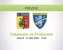 Catanzaro Frosinone betting prediction (01 March 2026)