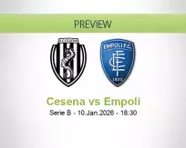 Cesena Empoli betting prediction (10 January 2026)
