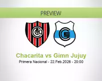 Chacarita Gimn Jujuy betting prediction (22 February 2026)