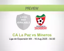CA La Paz Mineros betting prediction (16 August 2025)