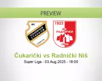 Čukarički Radnički Niš betting prediction (03 August 2025)