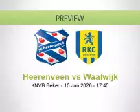 Heerenveen vs Waalwijk