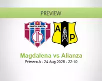 Magdalena Alianza betting prediction (25 August 2025)